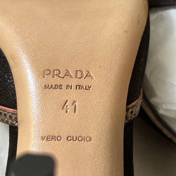 Prada Italy Chocolate Drake Brown heels 🤎 - Picture 8 of 10